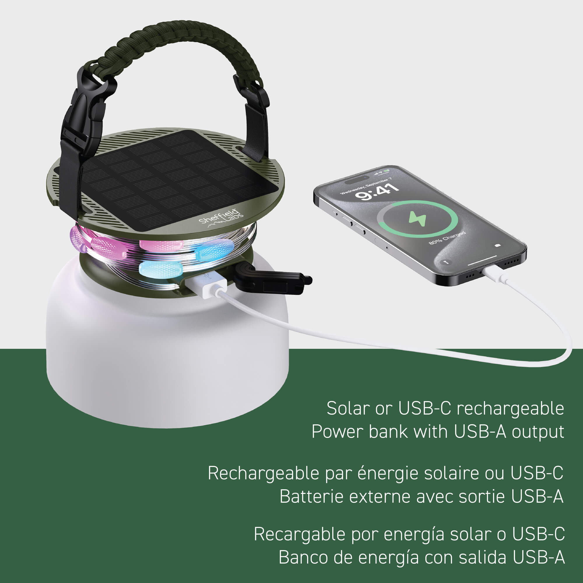 Atlas Multifunction Solar Lantern
