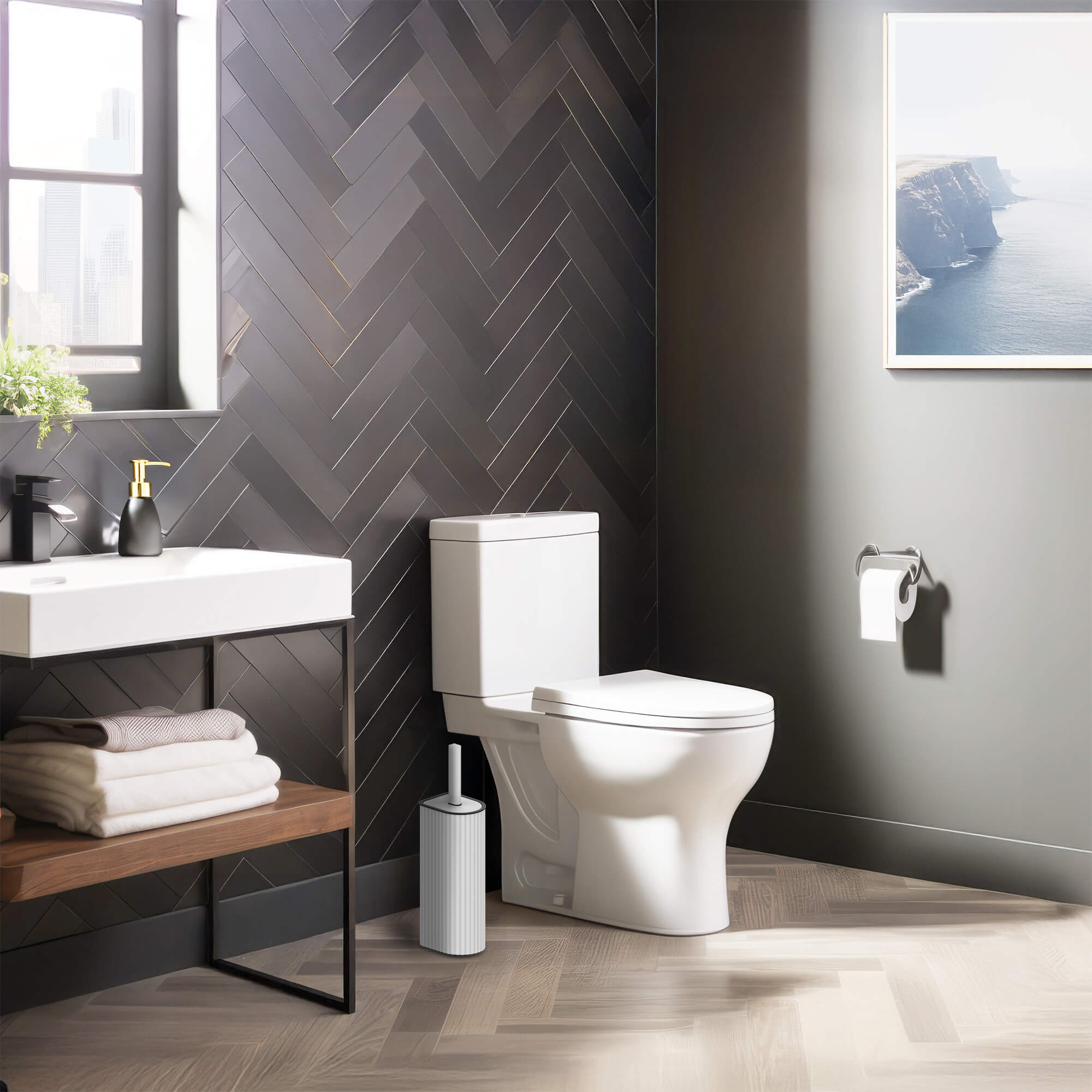 #color_Ribbed Matte White