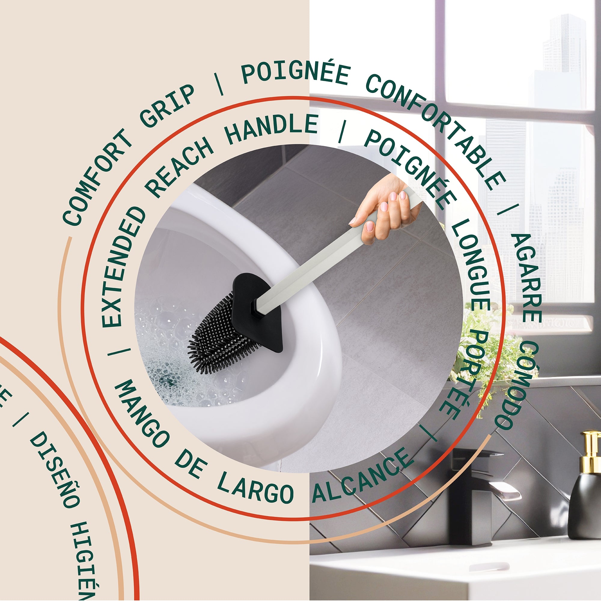 Arvia Arched Short Toilet Brush
