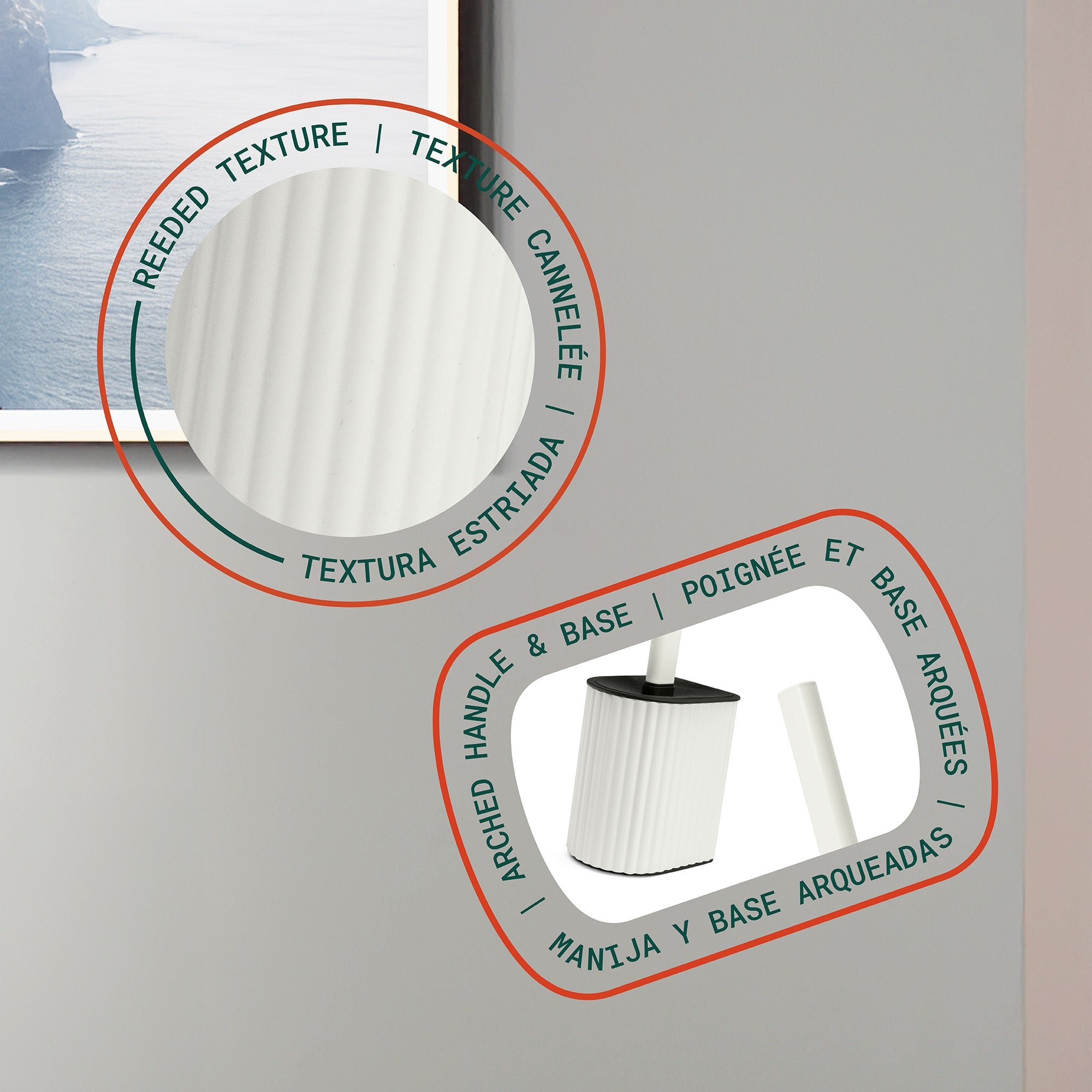 Arvia Arched Short Toilet Brush