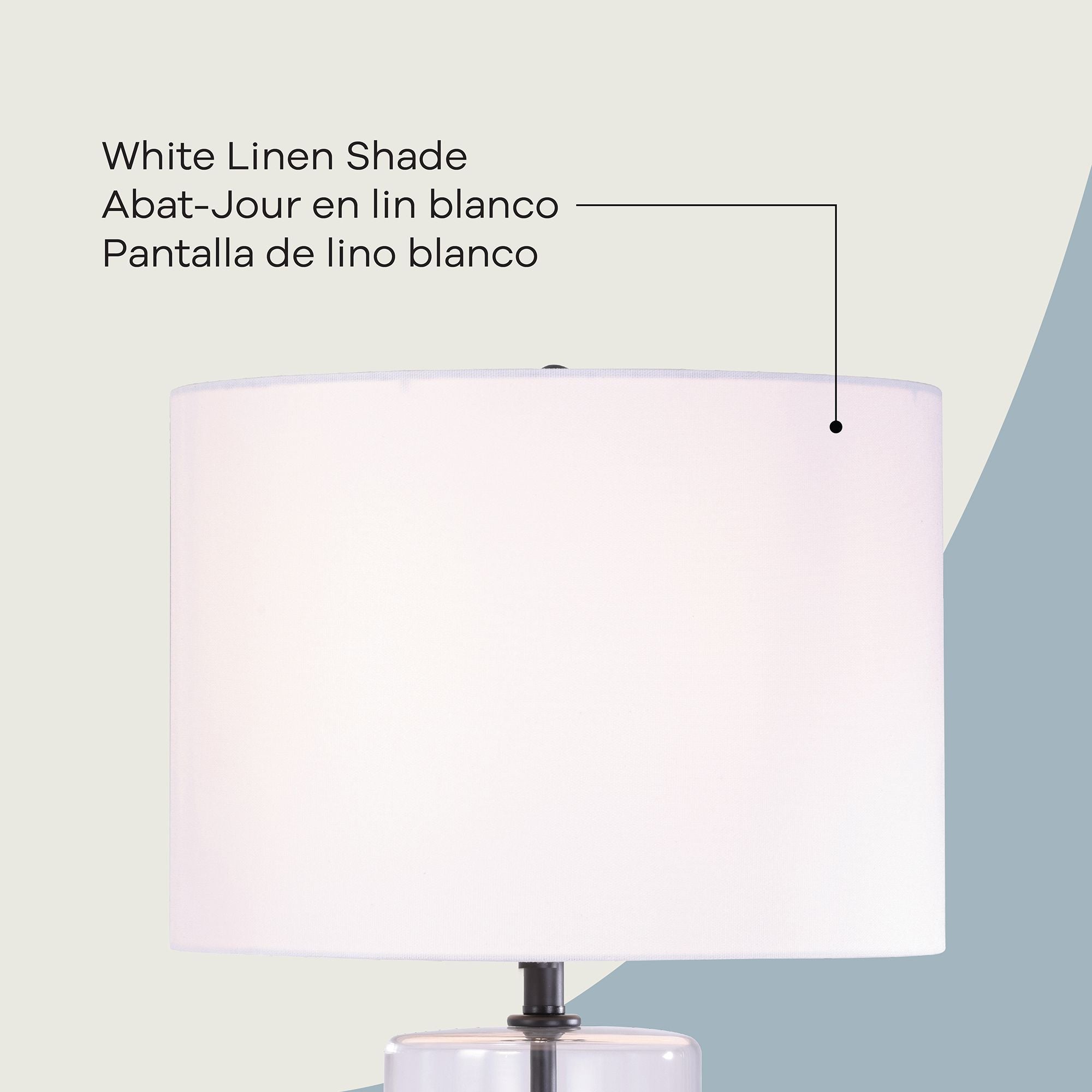 Athena 1-Light Table Lamp in Matte Black, Attribute Detail View 2.
