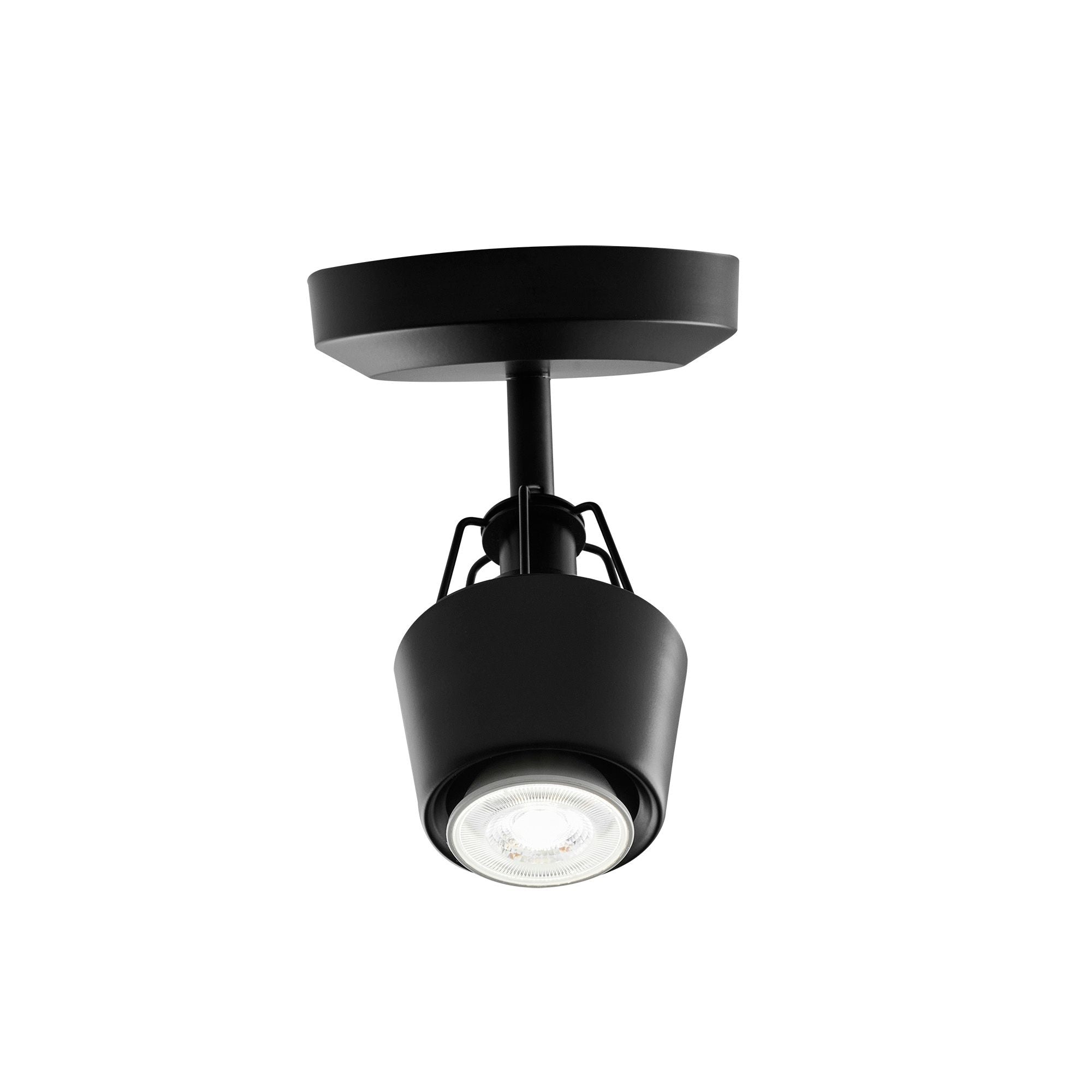 Lorca Track Lighting in 1-Light, Front View.