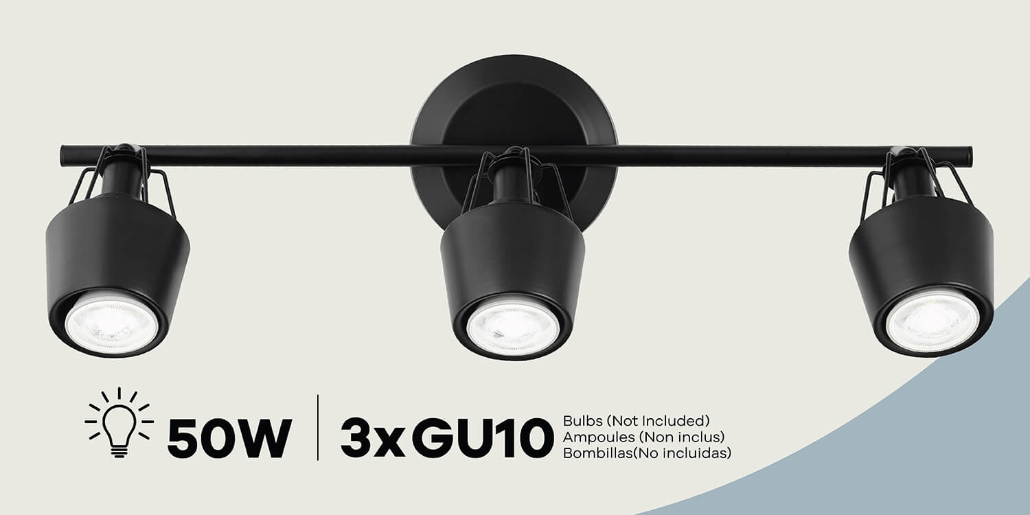Lorca Track Lighting in 3-Light, Block Image 2.