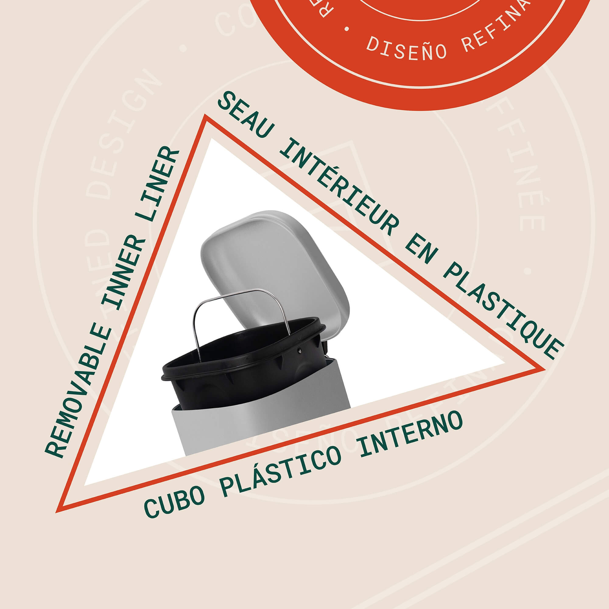 Cubo 6L Waste Bin