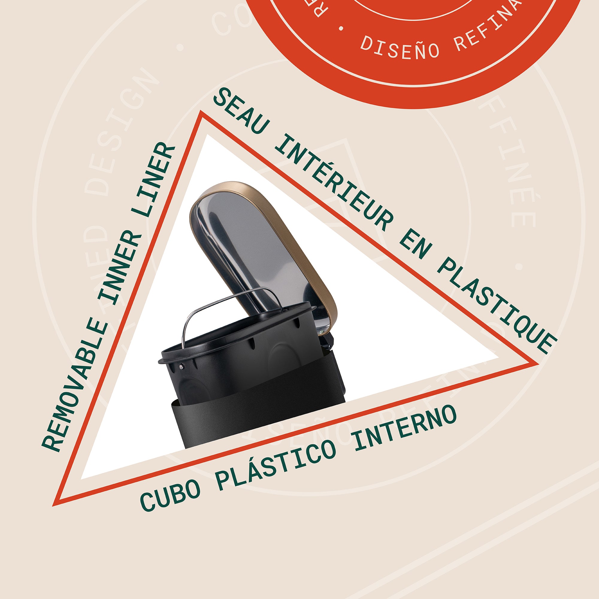 Linea 5L Waste Bin