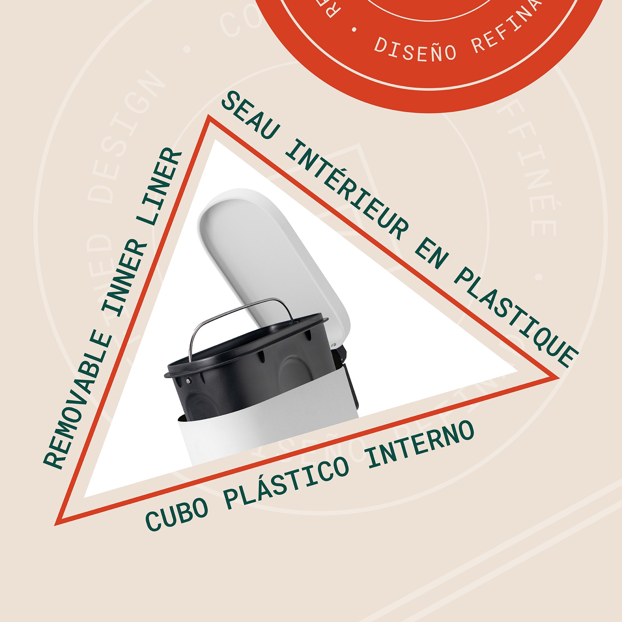 Linea 5L Waste Bin