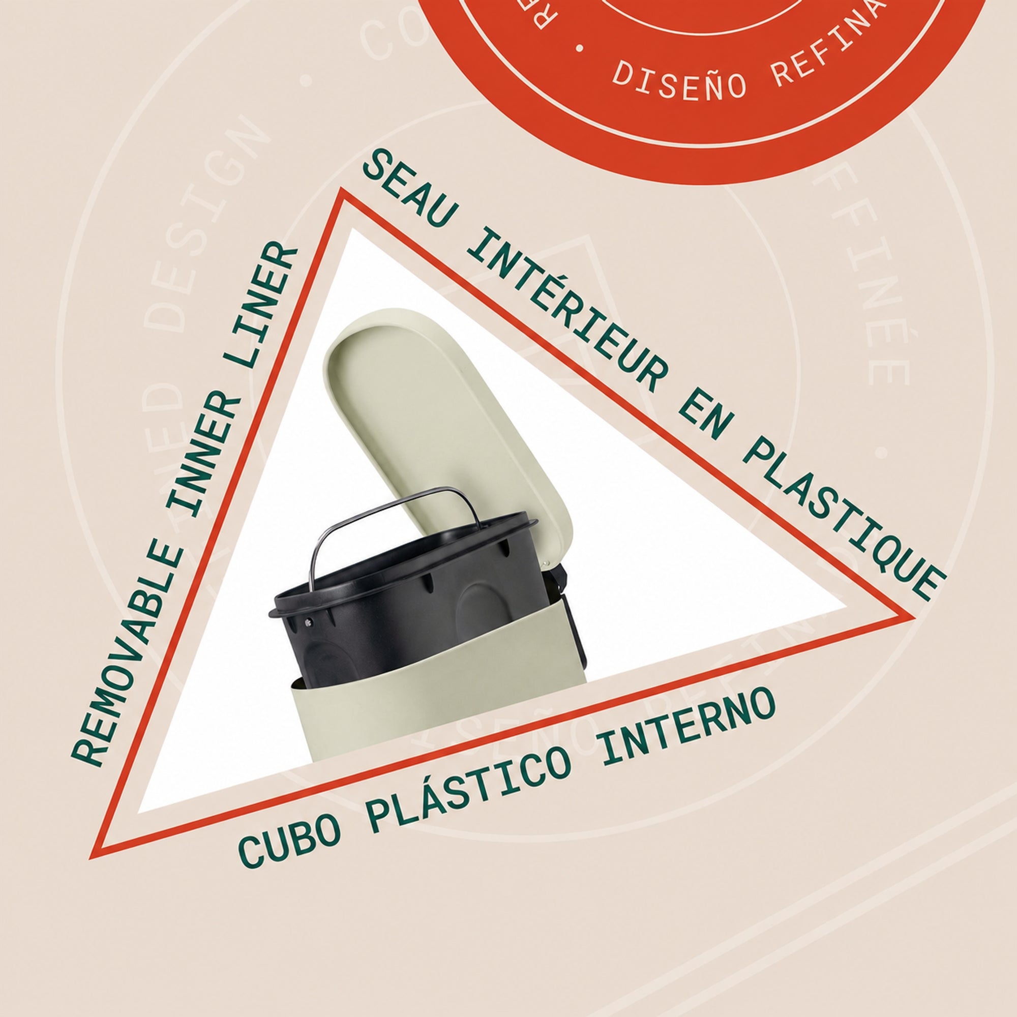 Linea 5L Waste Bin